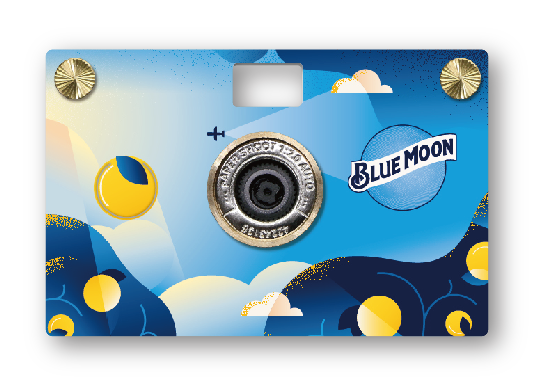 Blue Moon Holiday Collaboration Campaign - Paper Shoot Camera