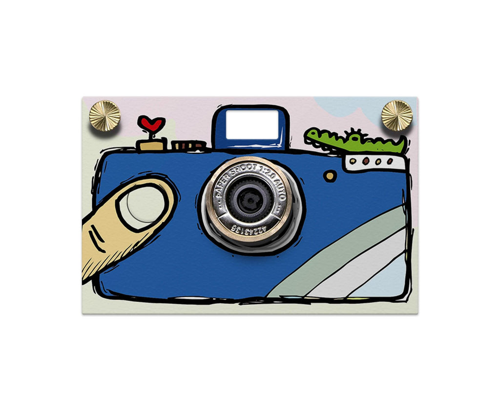 Hand Drawn Blue Case - Paper Shoot Camera