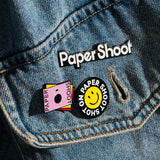 Enamel Paper Shoot Camera Pins (Pack of 3)