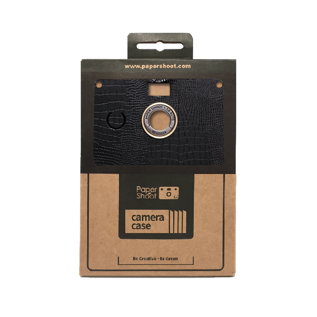 Case Only - Leather Black (Screw Ring) - Paper Shoot Camera