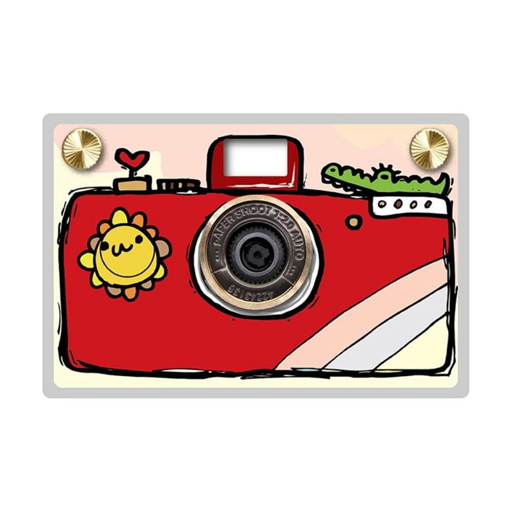 Case Only - Hand Drawn Red - Paper Shoot Camera